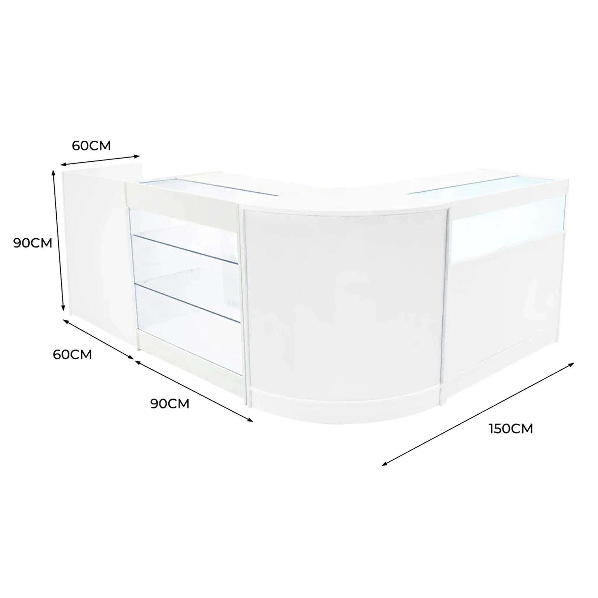 Monster Shop Polaris LED Shop Counter Set K900, B900, TB60 & CM60 - White -