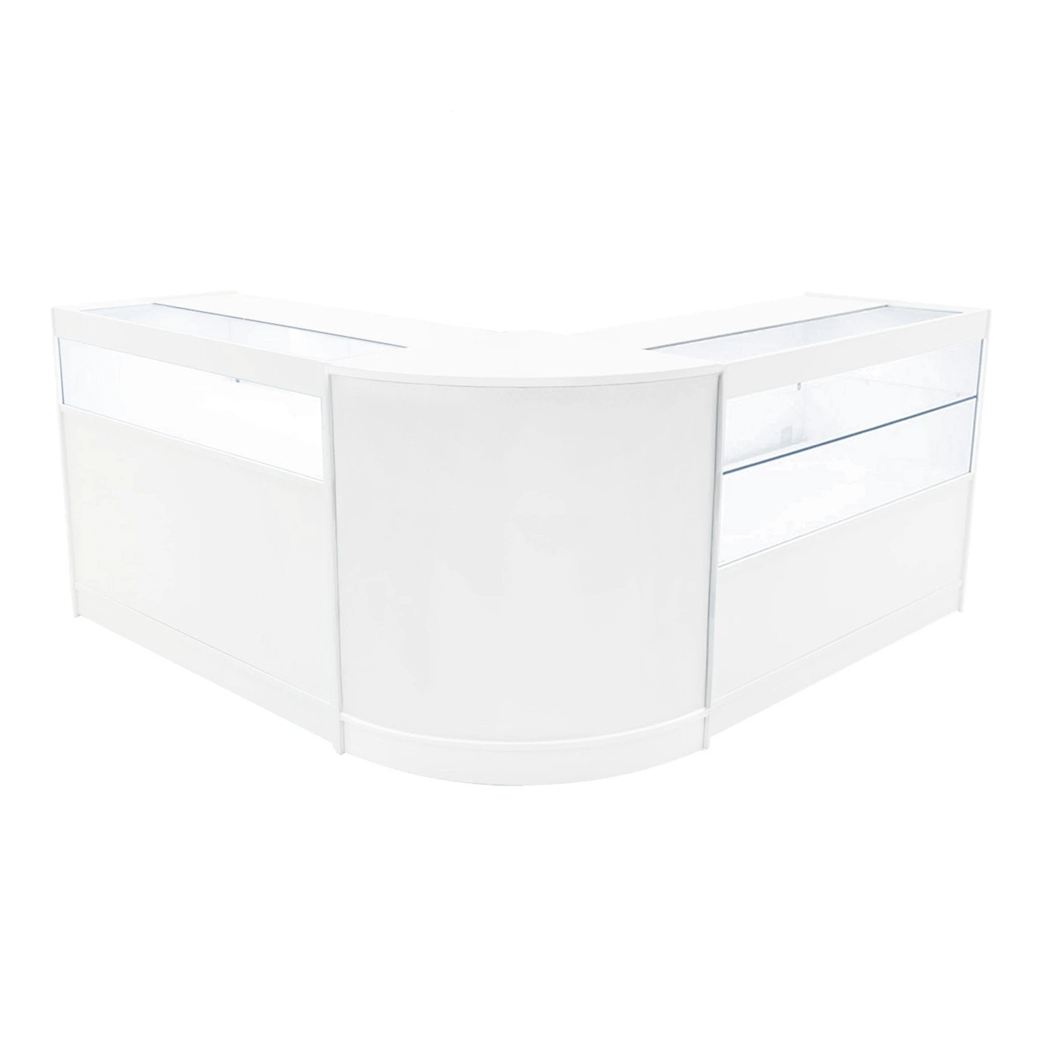 Monster Shop Adonis LED Shop Counter Set B1200, C1200 & CM60 - White -