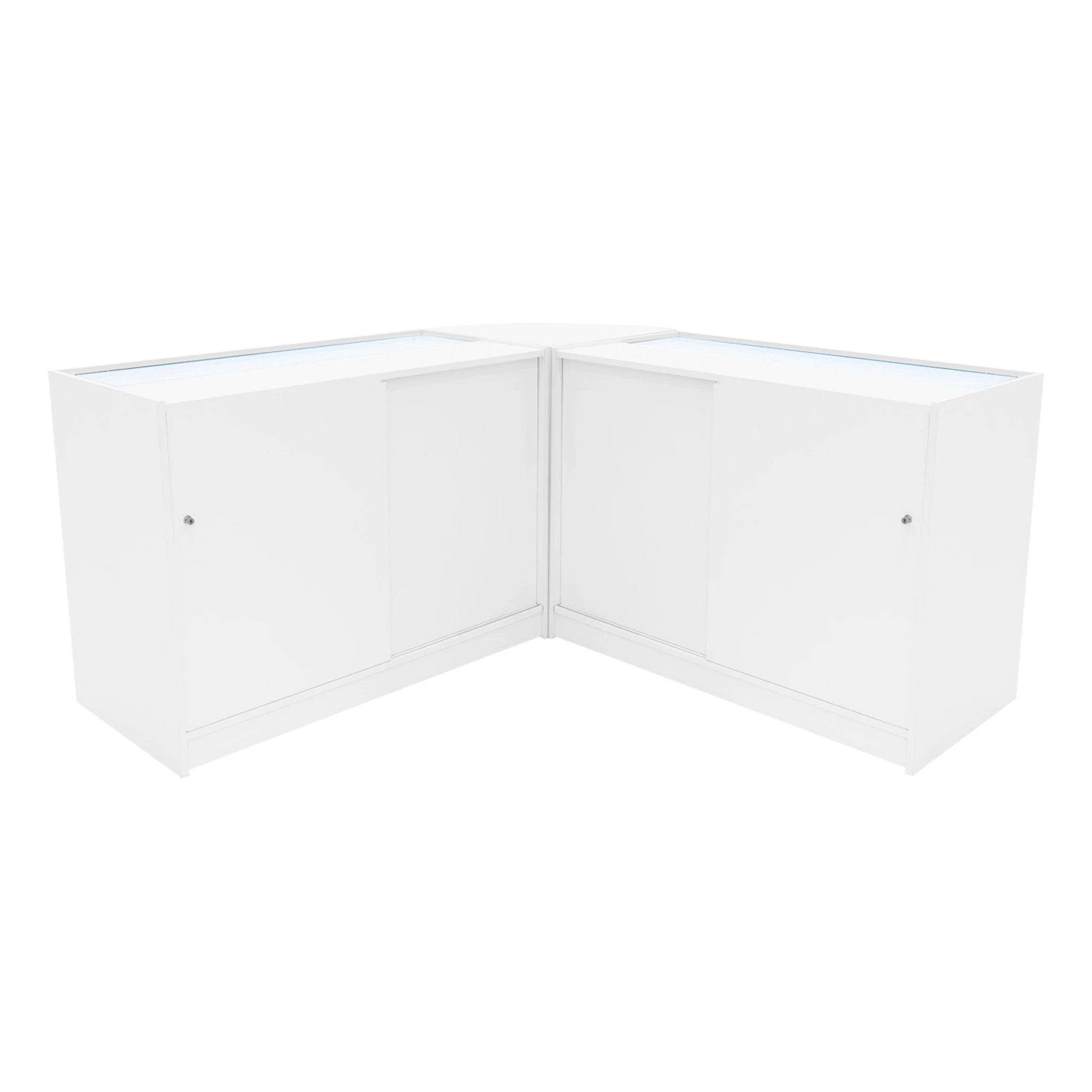 Hera LED Shop Counter Set K1200, C1200 & CM60 - White by Monster Shop