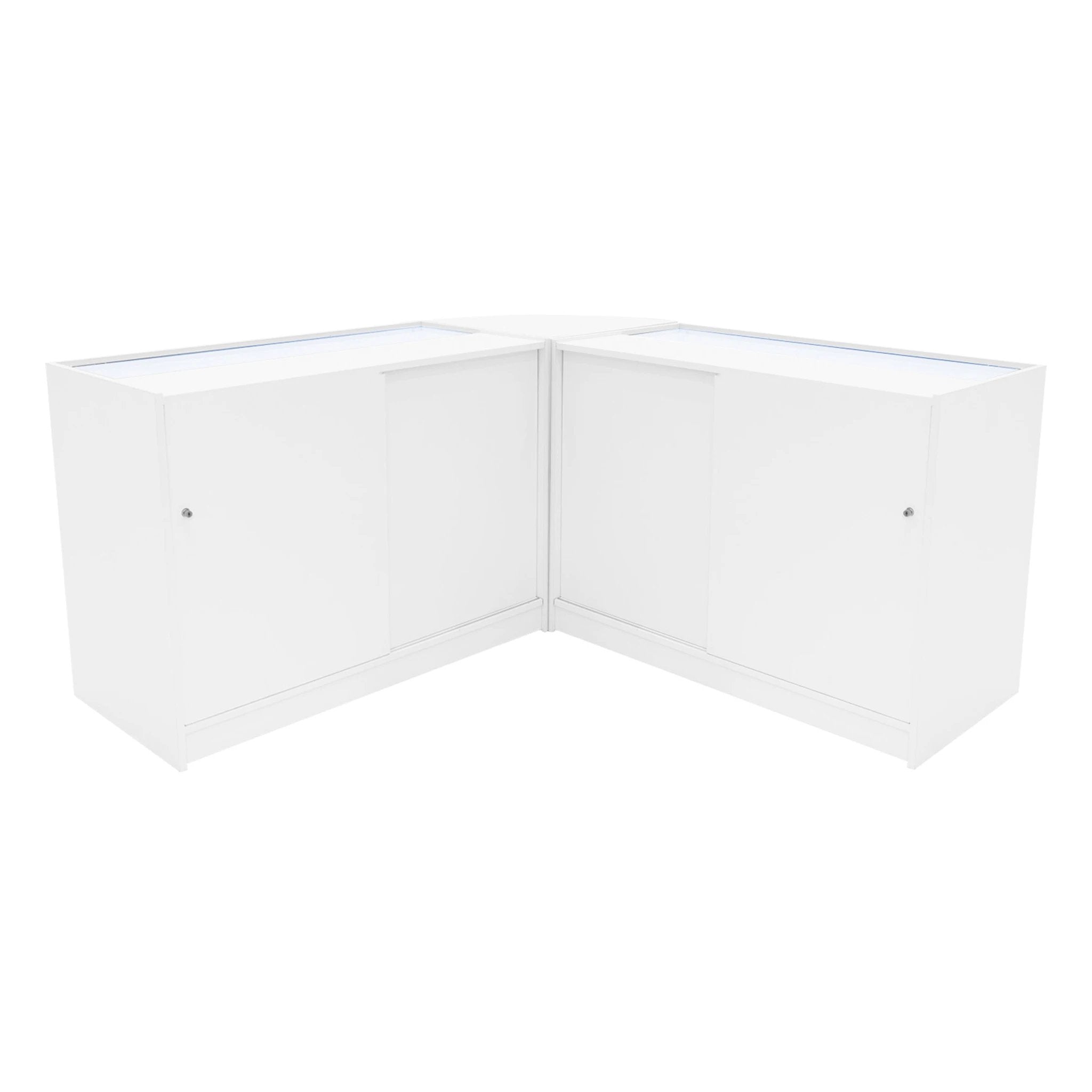 Monster Shop Apollo LED Shop Counter Set LM60 & 2 x K1200 - White -