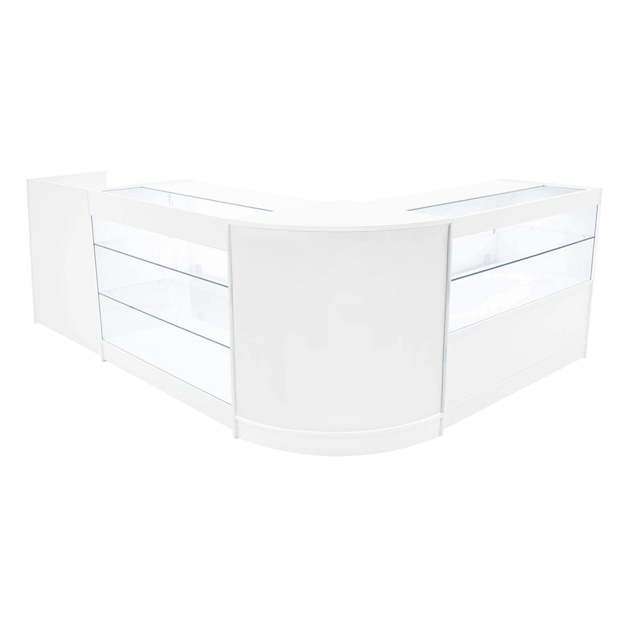 Vega LED Shop Counter Set K1200, C1200, TB60 & CM60 - White by Monster Shop