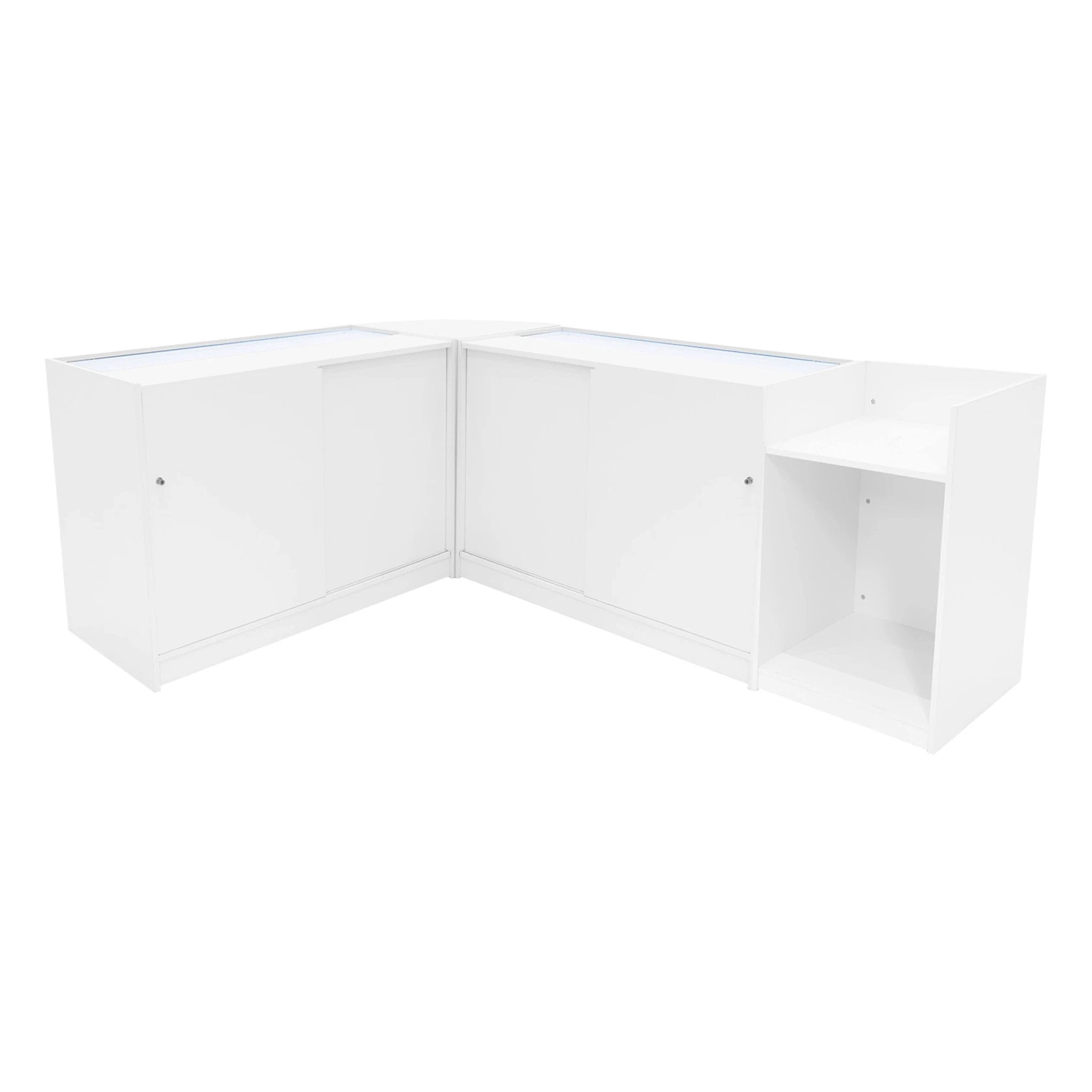 Monster Shop Sagittarius LED Shop Counter Set LM60, TB60 & 2 x B1200 - White -