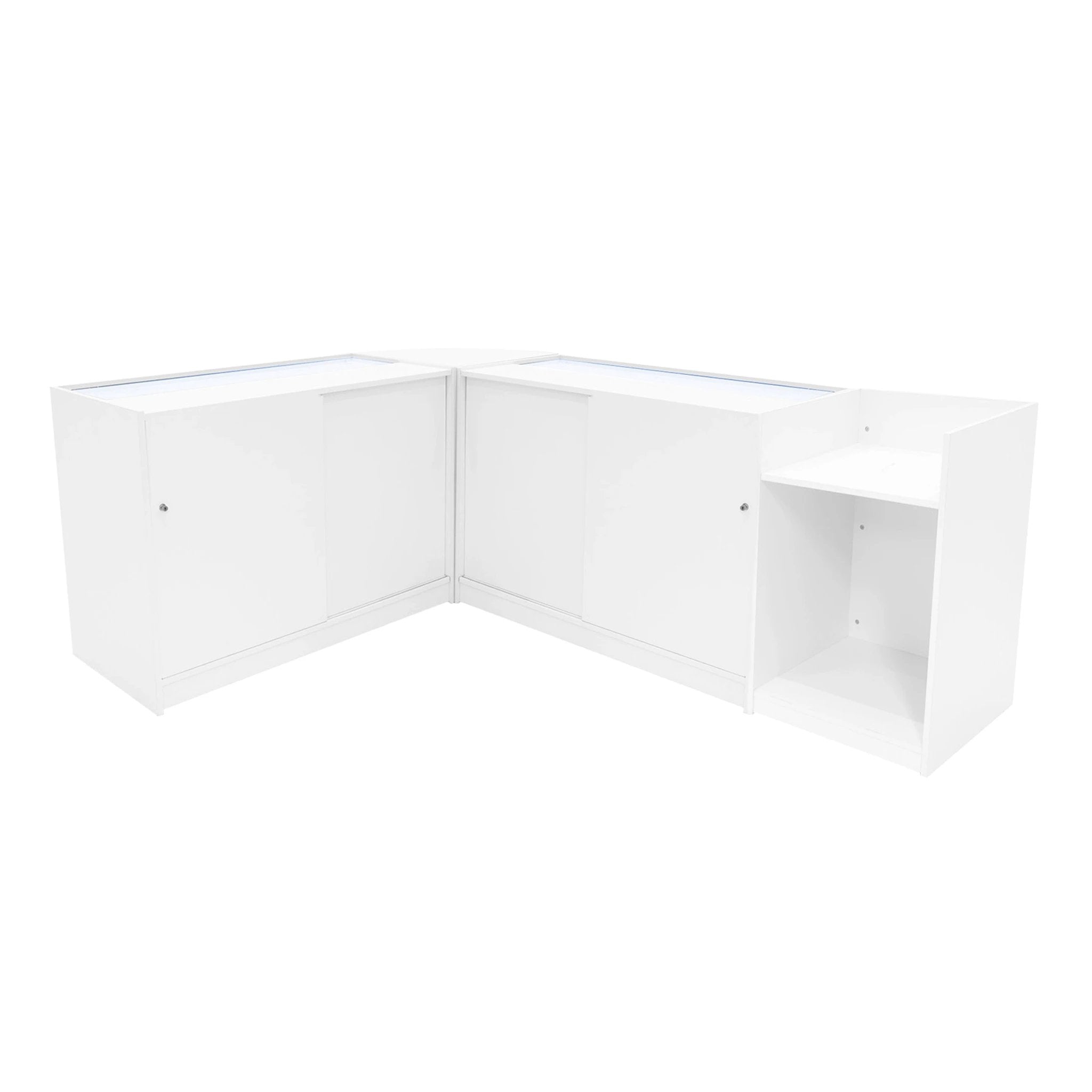 Monster Shop Eclipse LED Shop Counter Set LM60, TB60 & 2 x C1200 - White -