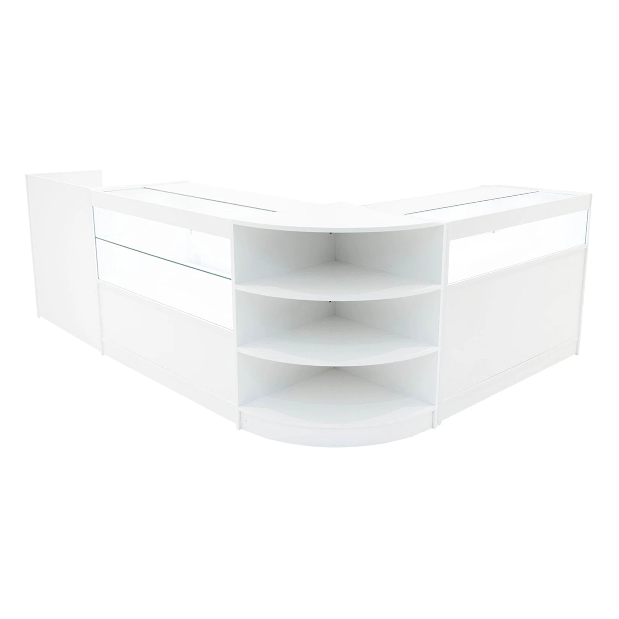 Monster Shop Europa LED Shop Counter Set B1200, C1200, TB60 & LM60 - White -