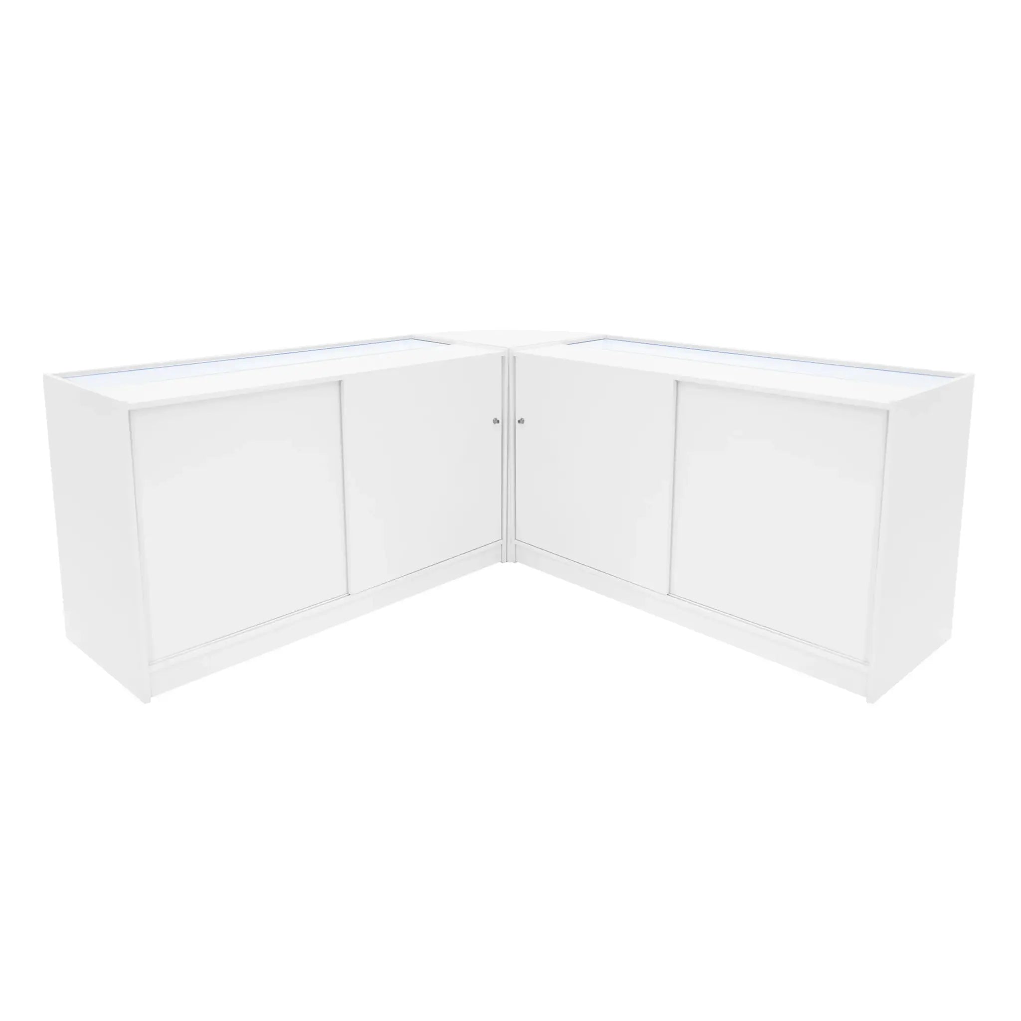 Monster Shop Adonis LED Shop Counter Set B1500, C1500 & CM60 - White -