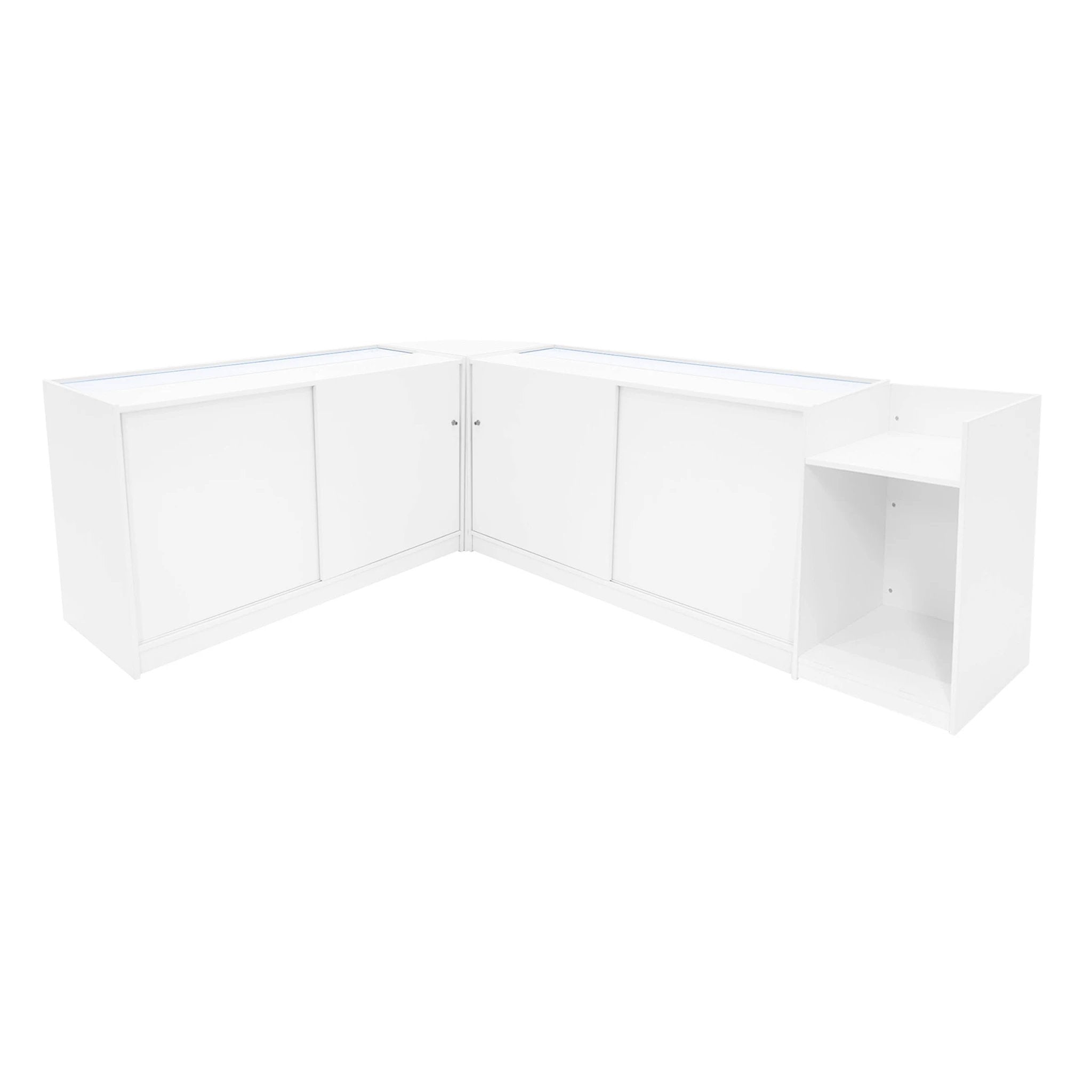 Monster Shop Sagittarius LED Shop Counter Set LM60, TB60 & 2 x B1500 - White -