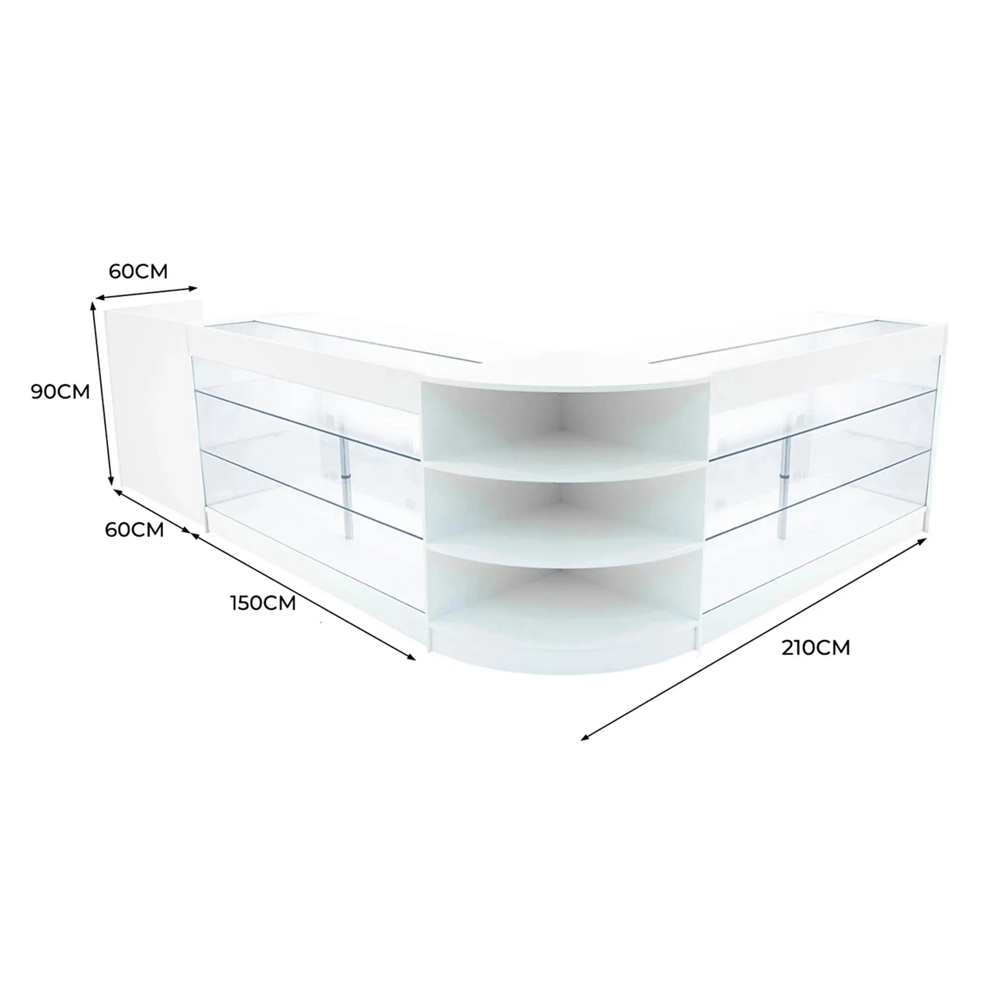 Monster Shop Astro LED Shop Counter Set LM60, TB60 & 2 x K1500 - White -