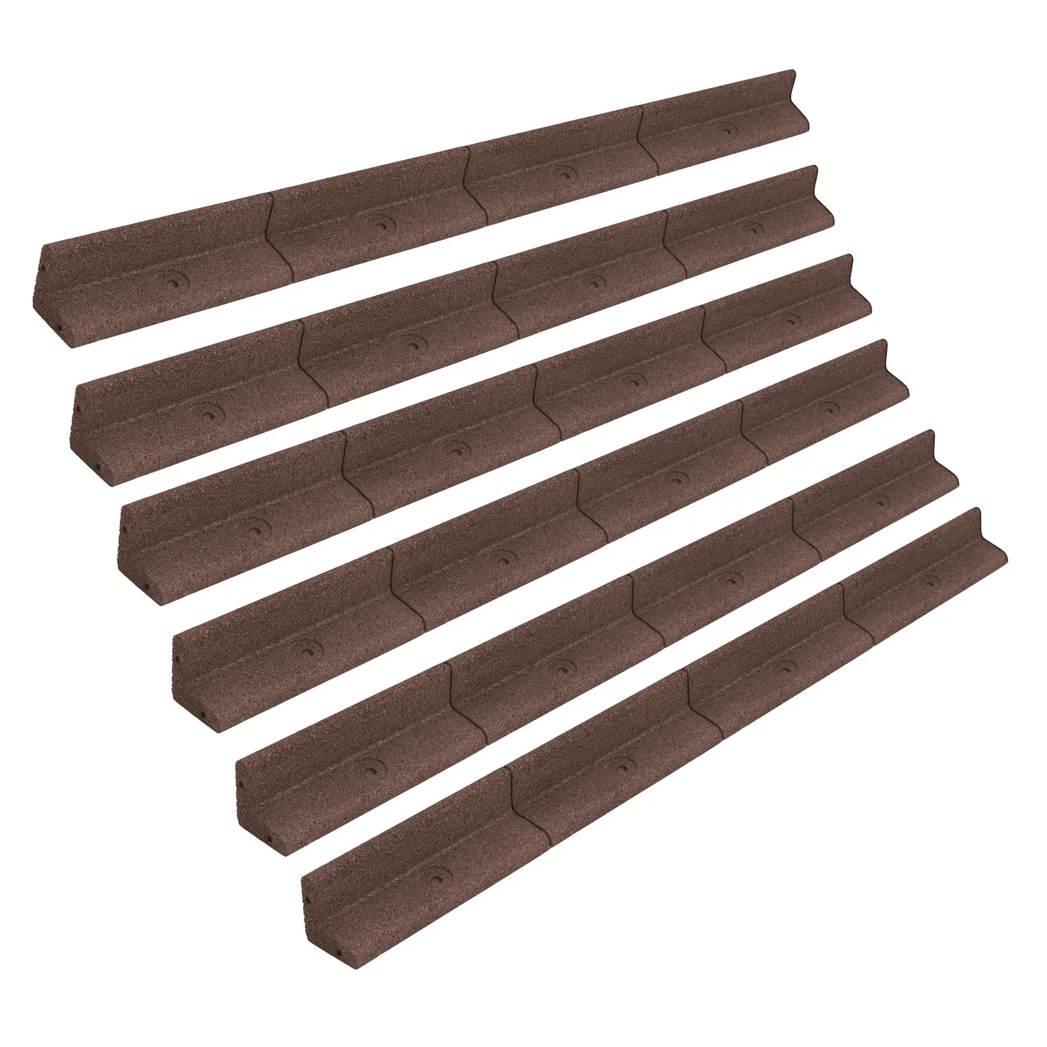 Monster Shop Flexible Lawn Edging 7.2m - Brown -