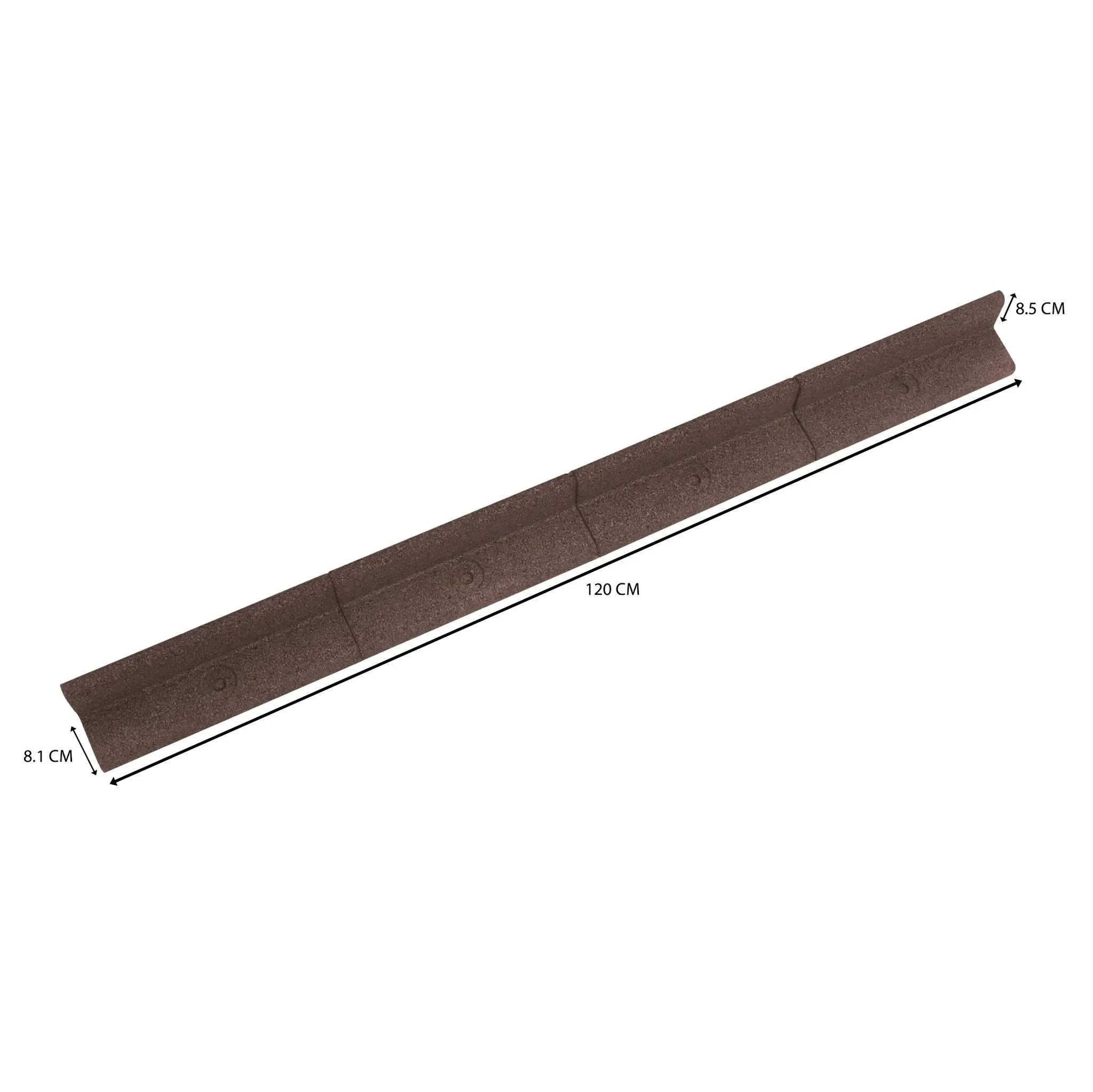 Monster Shop Flexible Lawn Edging 7.2m - Brown -