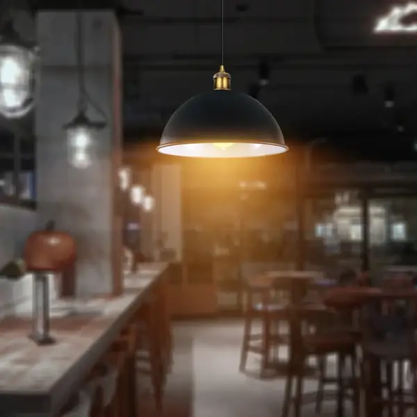 LEDSONE Black inner White Vintage Ceiling Pendant Light Shade Hanging Lamp Lights - Pendant Lights