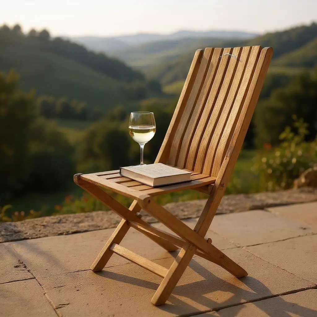 MSL MIAMI FOLDING TEAK CHAIR - Dining Chairs