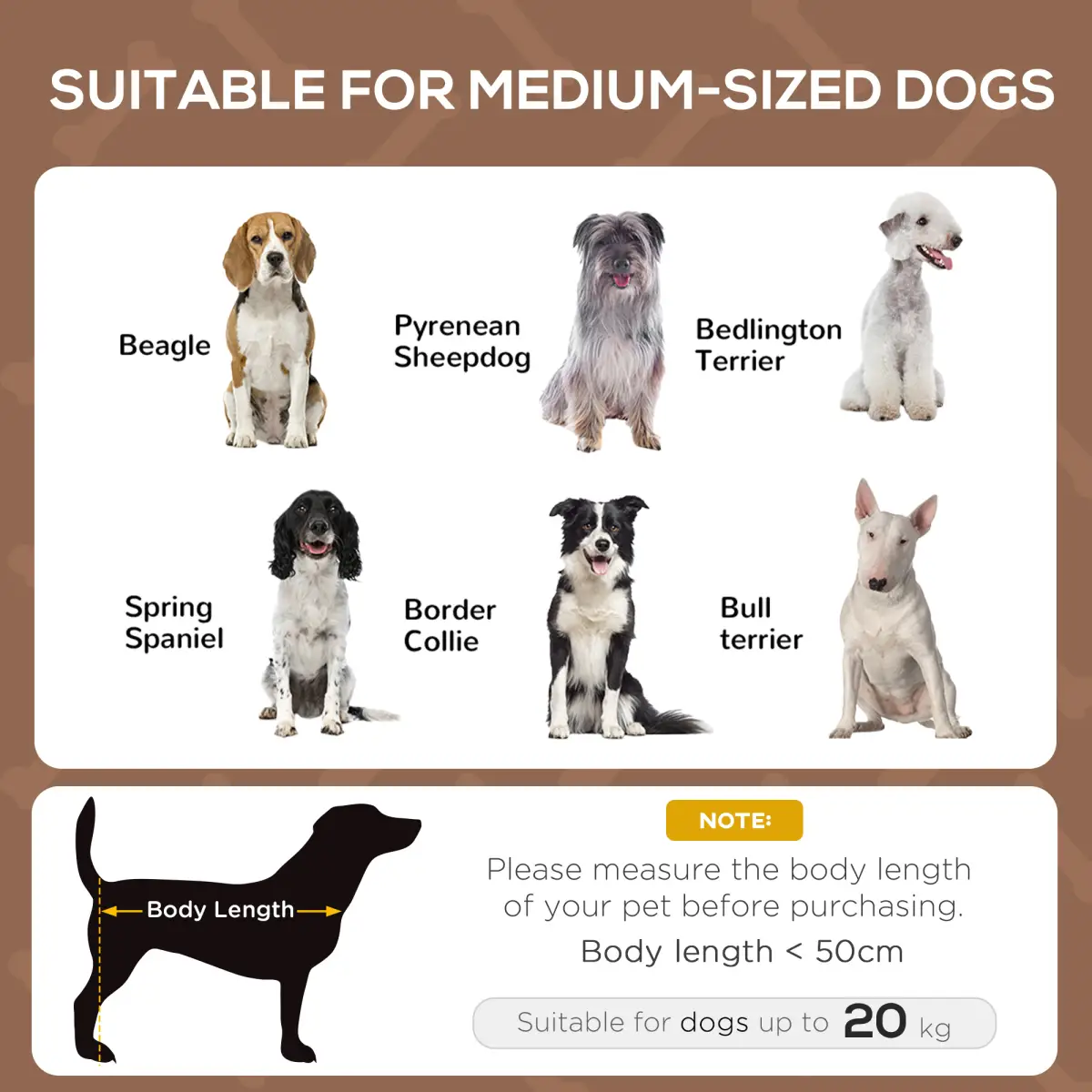 PawHut PawHut 76cm Elevated Dog Bed Cooling Raised Pet Cot UV Protection Canopy Coffee - Dog Beds
