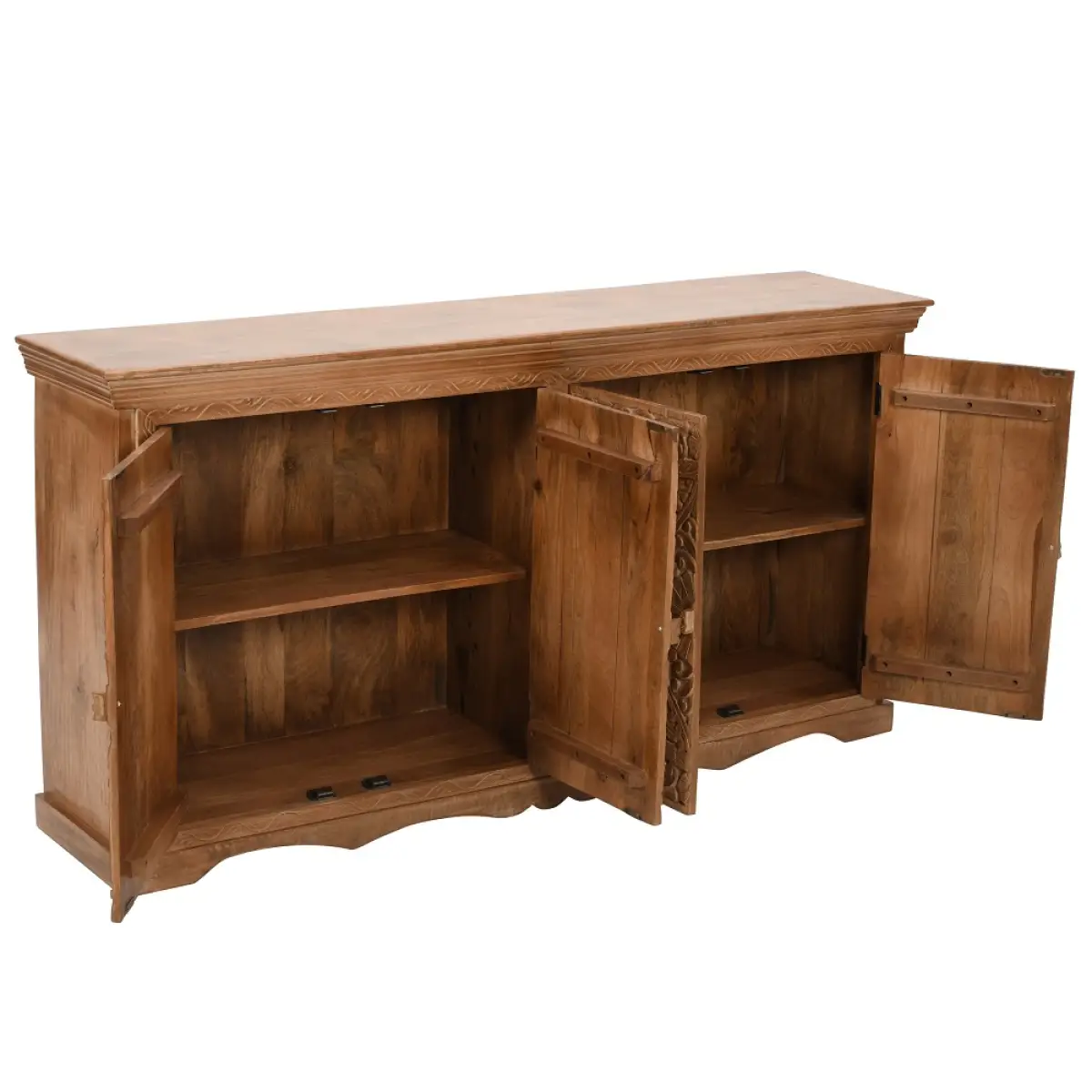 Indian Hub Artwork Mango Wood Sideboard Xl - Sideboard