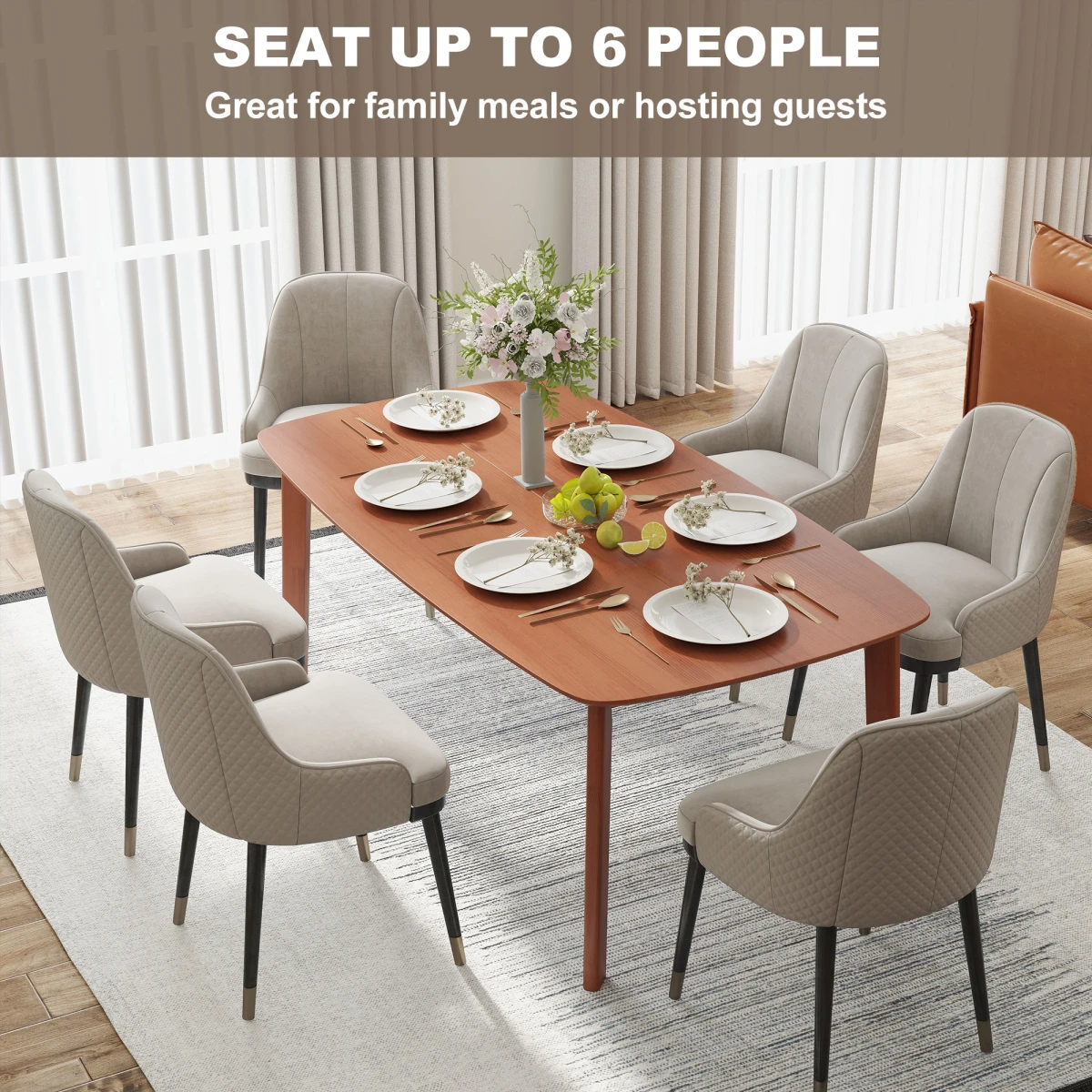 N/A Solid Wood Dining Table 150x80 Non-Slip Home - Dining Table