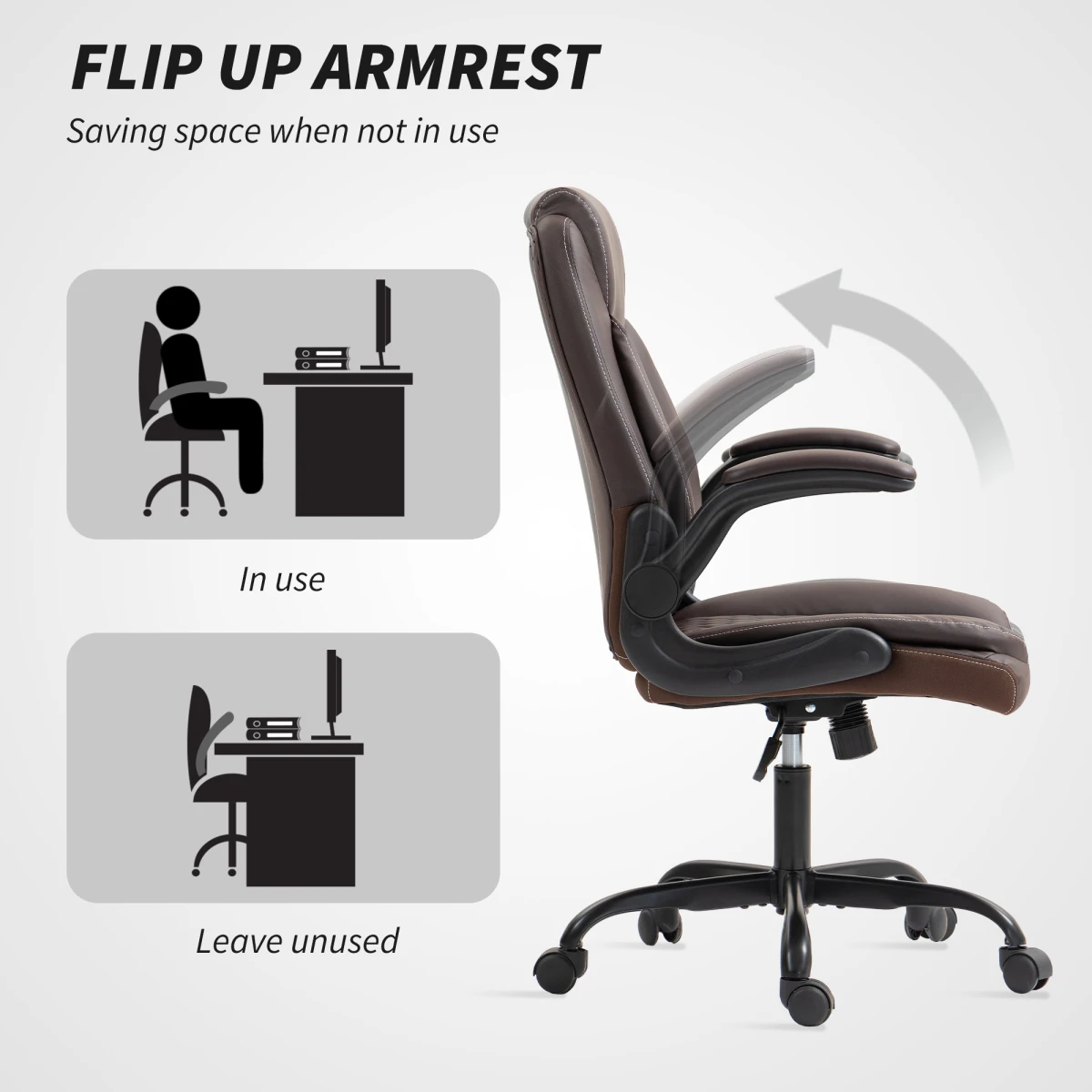 Ergo Office Chair 46-54cm Massage For Home Office by N/A