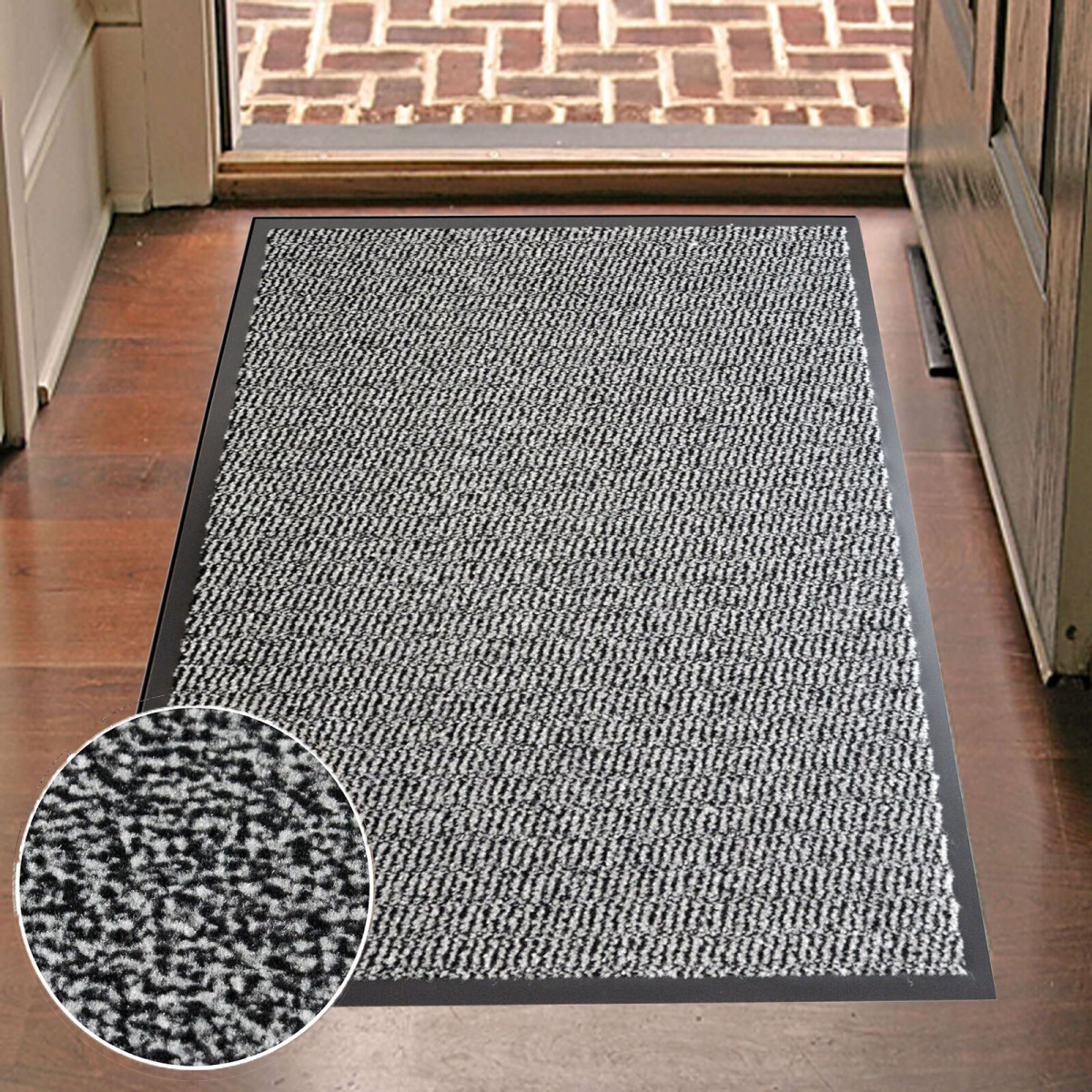 Un-Branded GREY Barrier Mat 80cm x 140cm - Rug