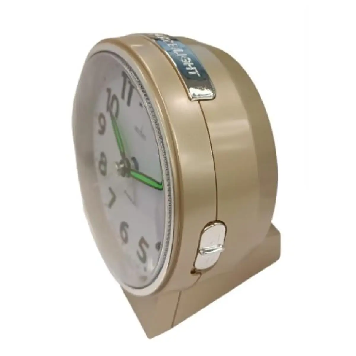 Acctim Acctim Micah Round Mid Sized Bedside Quartz Alarm Clock in Gold Plated - 16478 - Clock