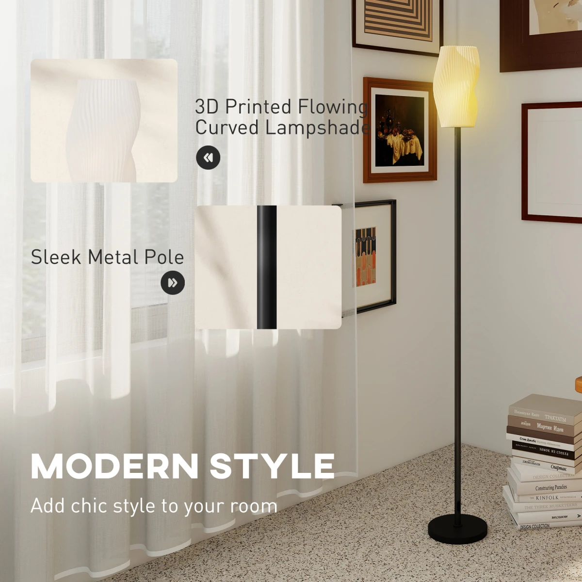 N/A Premium Floor Lamp 3D Shade Foot Switch For Home - Lamp