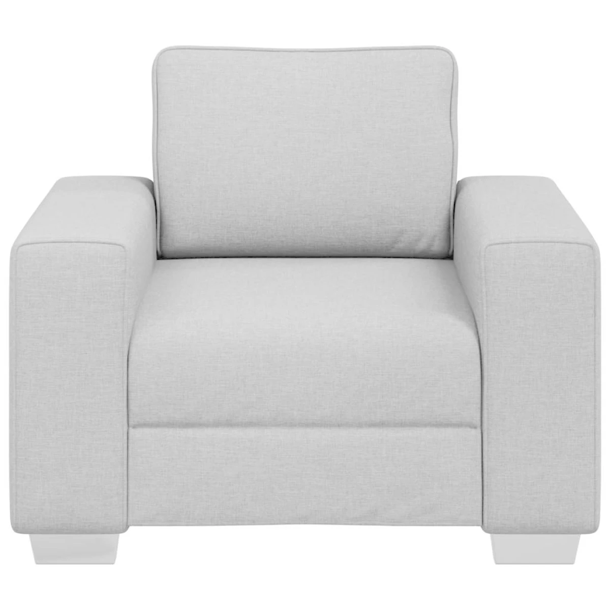 vidaXL VidaXL Sofa 100 by 77 by 82 cm Cloud Grey Fabric Living Room - Sofa