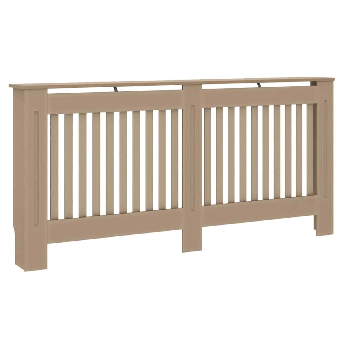 VidaXL Radiator Cover Set 2 Pcs Brown 172 x 19 x 81.5 Cm Engineered Wood Modern Living Room by vidaXL