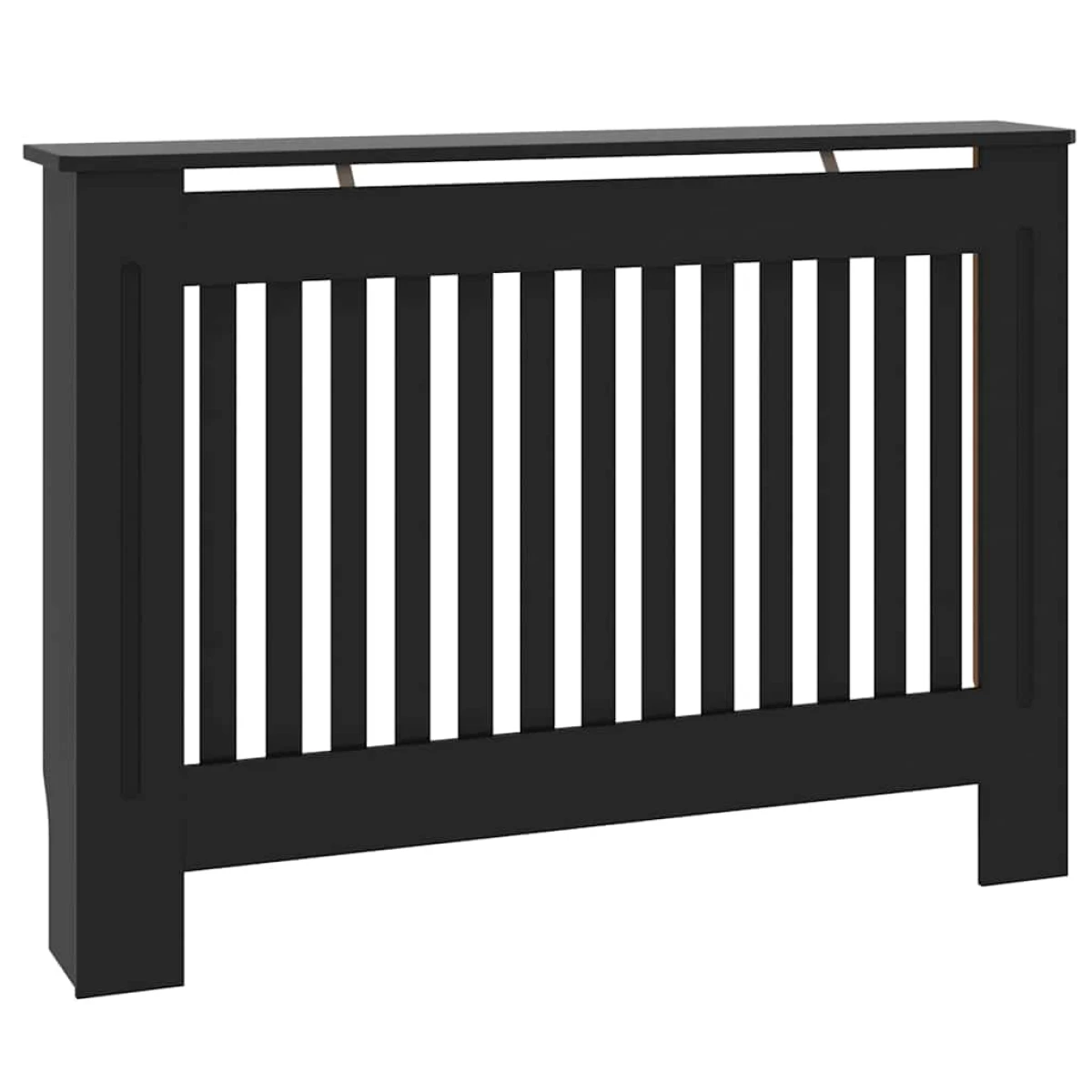 vidaXL Radiator Cover 112x19x81.5cm Black 2pc by vidaXL