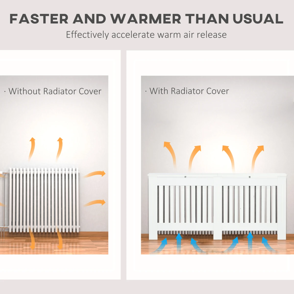 Homcom HOMCOM Radiator Cover 172x19x81.5cm Slatted Home - Radiator