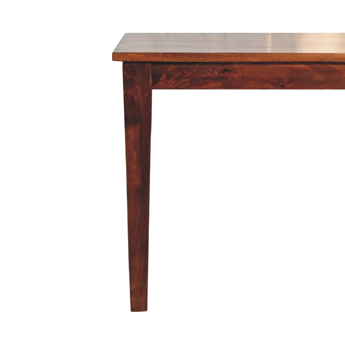 Artisan Dining Table 6ft Solid Mango Chestnut Finish Family by Artisan Furniture
