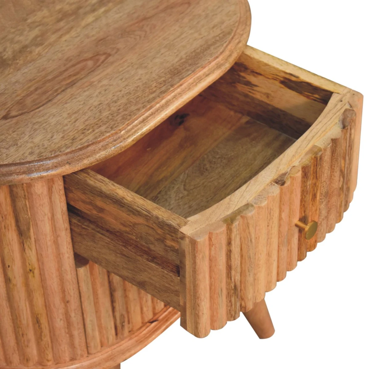 Artisan Bedside Table Compact Three Drawer Home by Artisan Furniture