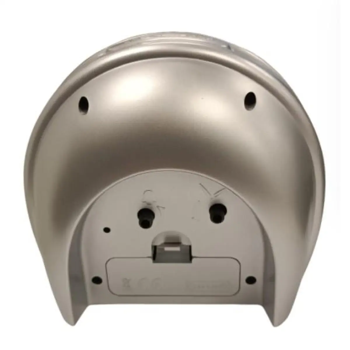 Acctim Acctim Jefferson Silent Sweep, Crescendo and Light features Bedside Alarm Clock in Silver - 16487 - Clock
