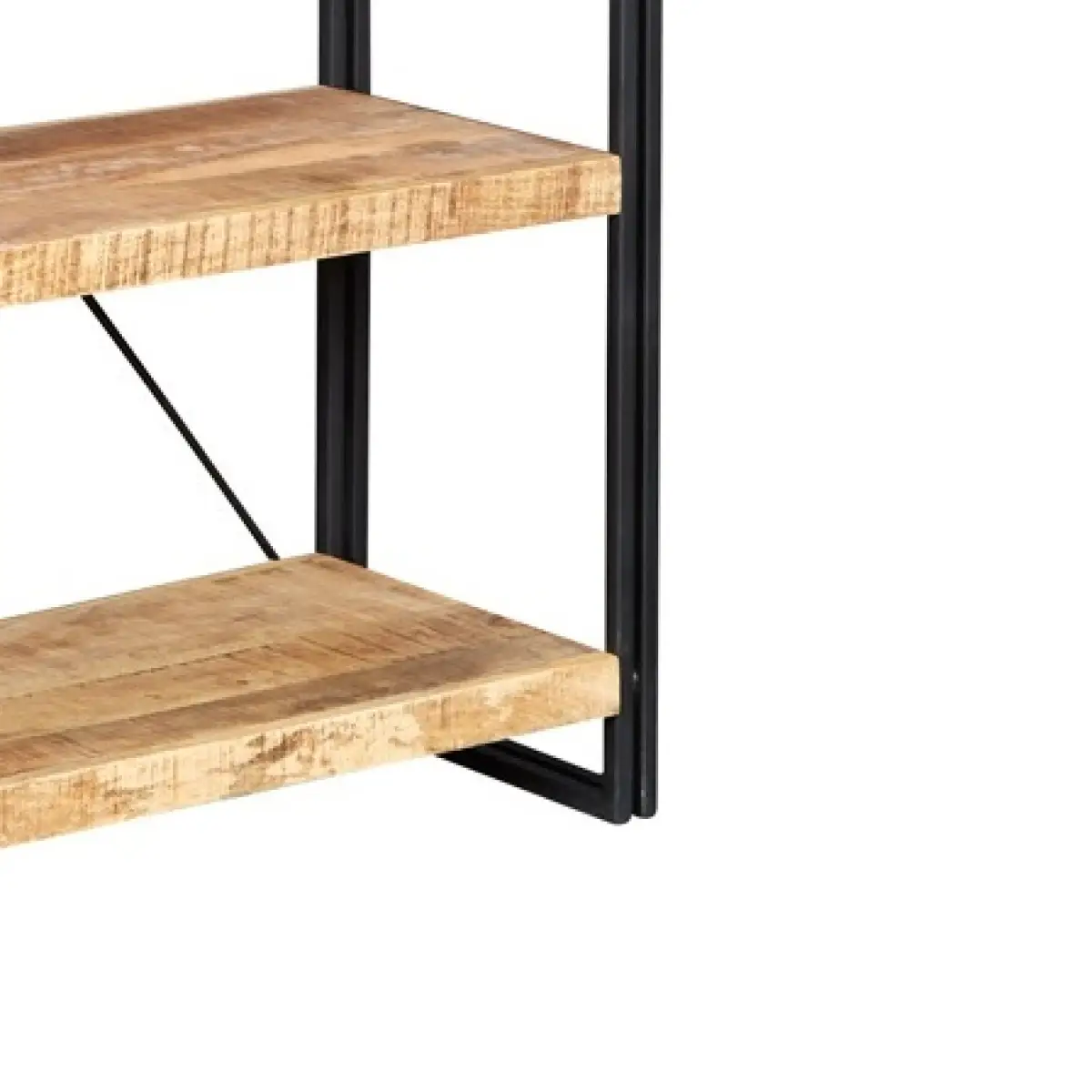 Indian Hub Cosmo Industrial Large Open Bookcase - Bookcase