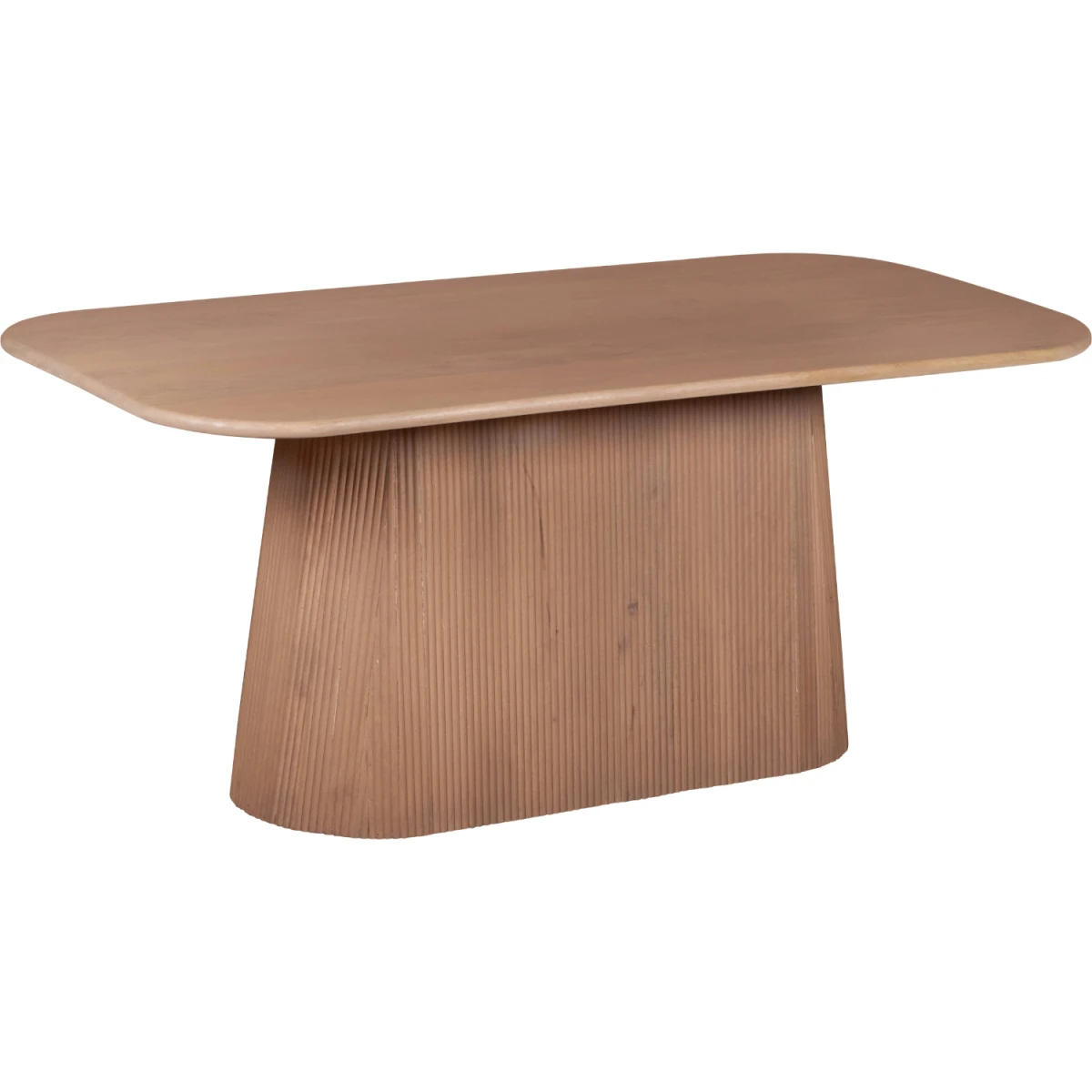 Indian Hub Indus Solid Wood Dining Table 180x90x75 Slatted for Family - Dining Table