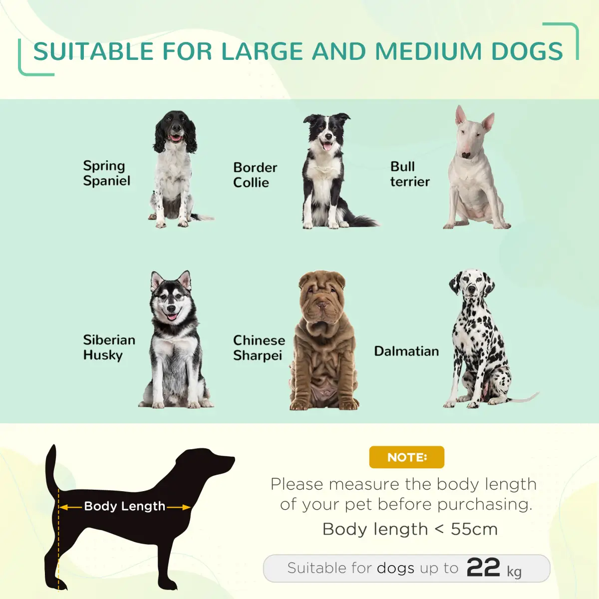 Unbranded Cooling Pet Bed Elevated Dog Bed with Non-slip Pads for Large Dogs Pawhut - Dog Beds