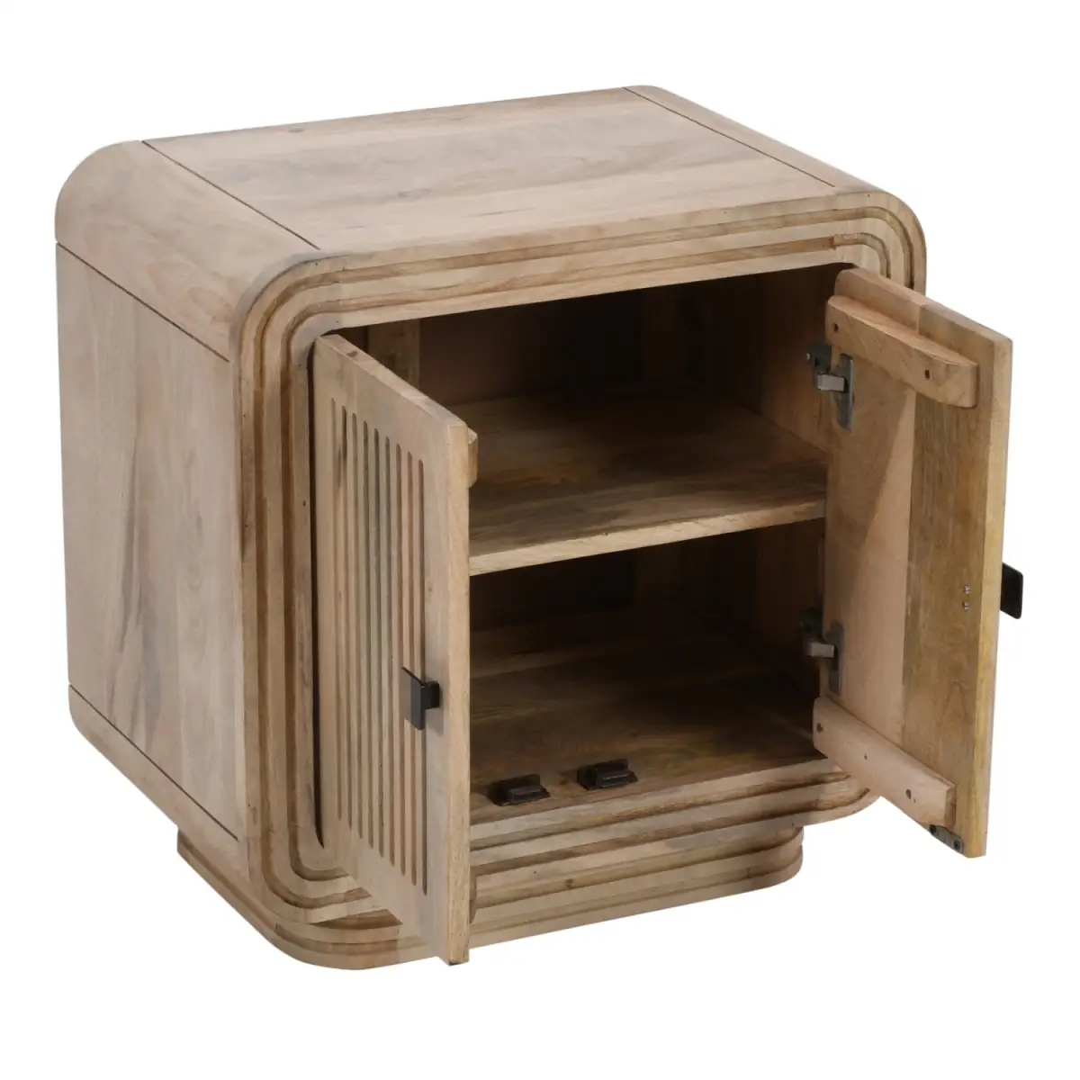 Indian Hub Hudson Carved Mango Wood Mini Sideboard - Sideboard