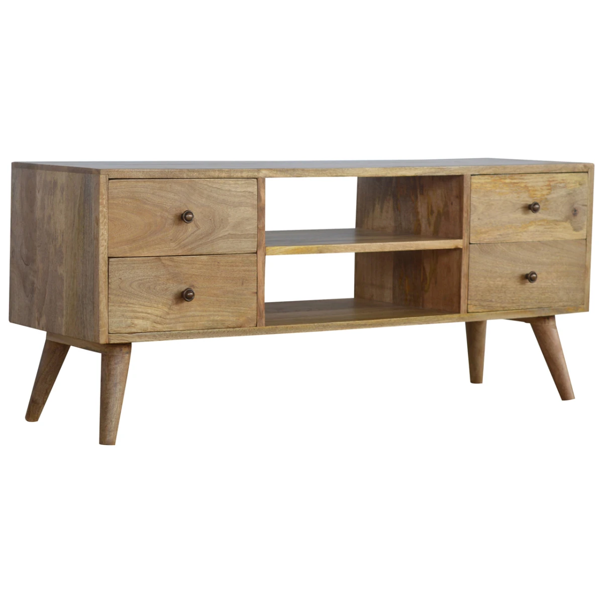 Artisan Solid Wood Nordic TV Console With 4 Drawers Home by Artisan Furniture
