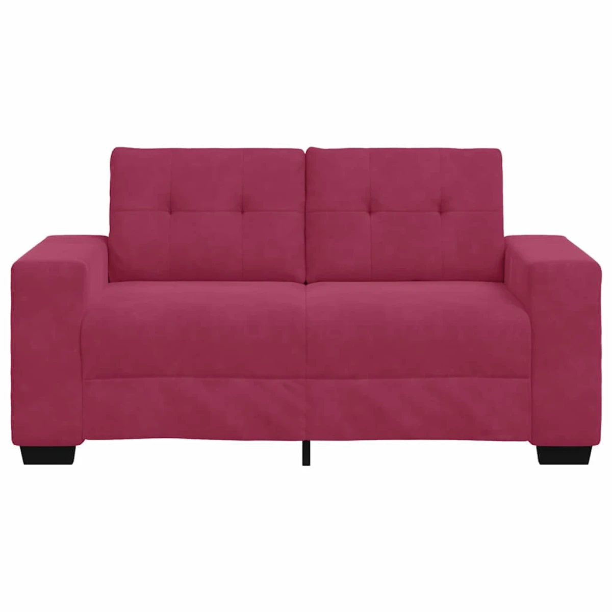 vidaXL VidaXL Loveseat Sofa Velvet Wine Red For Living Room - Sofa