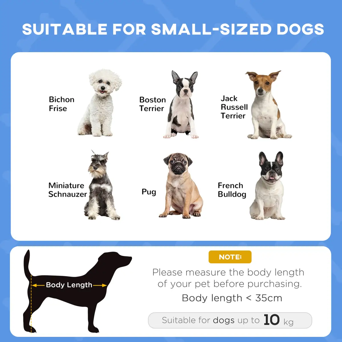 PawHut PawHut 61cm Elevated Dog Bed Cooling Raised Pet Cot UV Protection Canopy Blue - Dog Beds