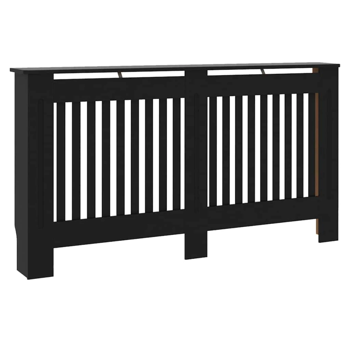 vidaXL VidaXL Radiator Cover 152x19x81.5cm Black Living - Radiator