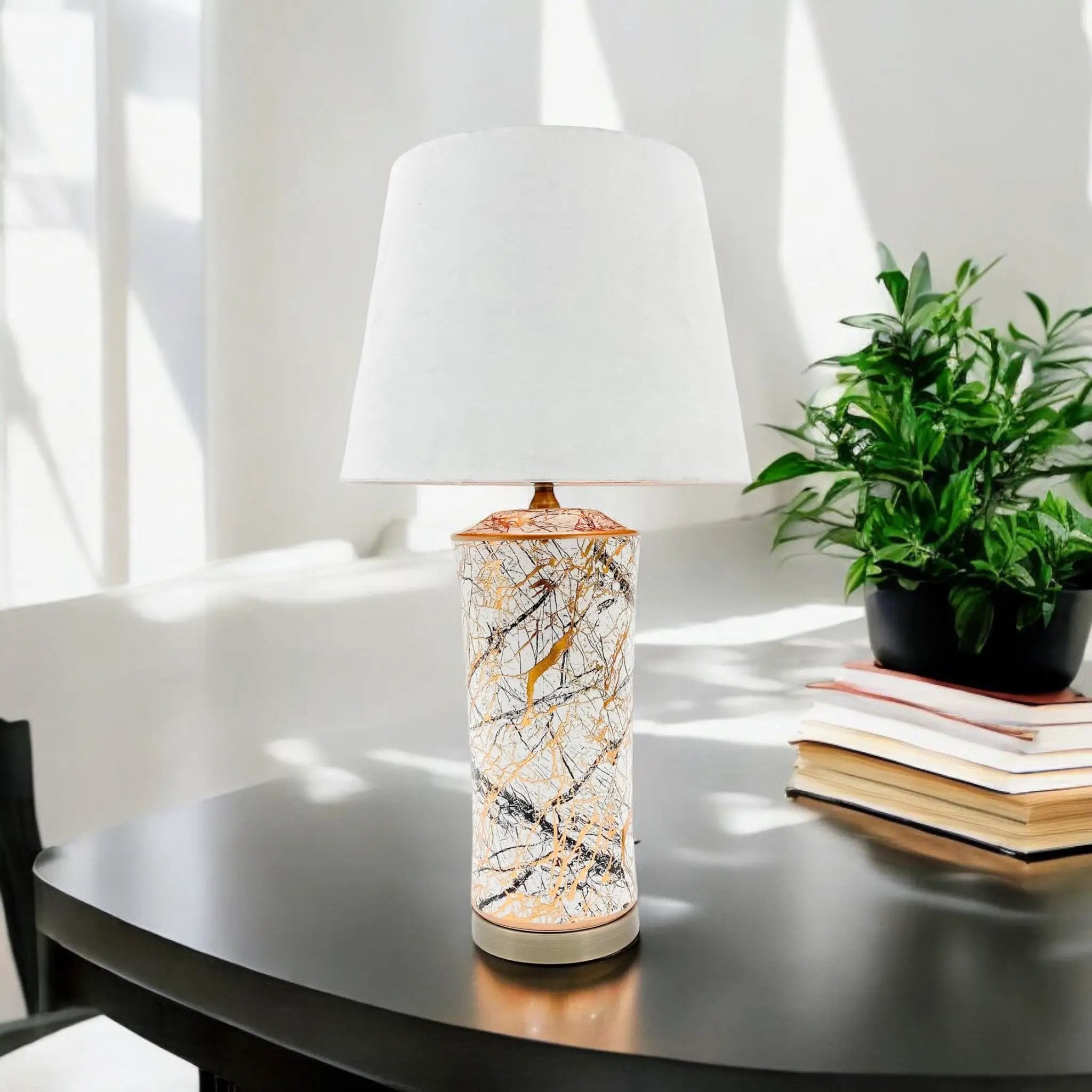 MSL 51CM CERAMIC TABLE LAMP - Lamp