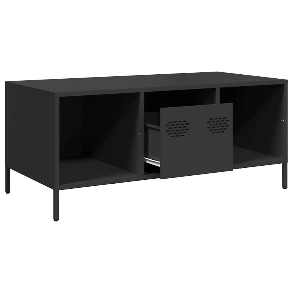 Premium Grade VidaXL Coffee Table 101.5x50x43.5 Cm Cold Rolled Steel For Living Room by vidaXL
