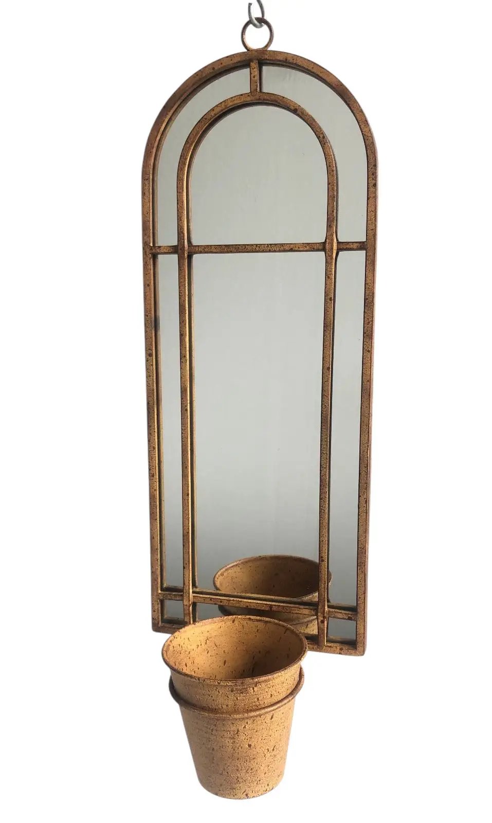 MSL 64CM WALL MIRROR WITH SINGLE PLANTER - Planters
