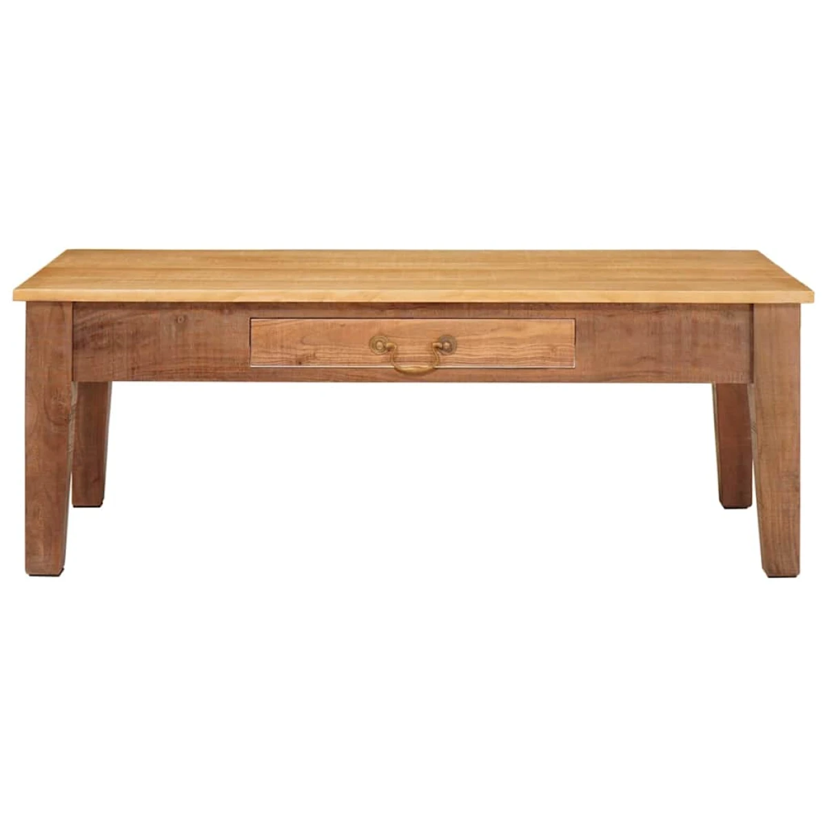 VidaXL Coffee Table 110 x 55 x 40 cm Solid Mango Wood With Drawer Living Room Decor by vidaXL