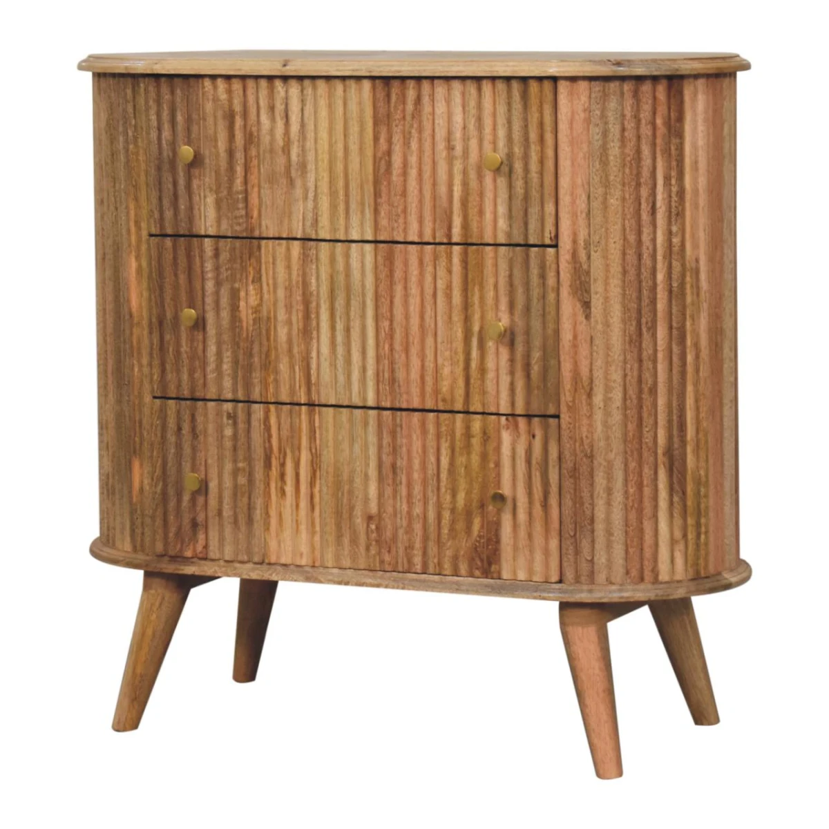 Artisan Furniture Artisan Soba Chest Mango Wood Brass Knobs Bedroom - Chest of Drawers