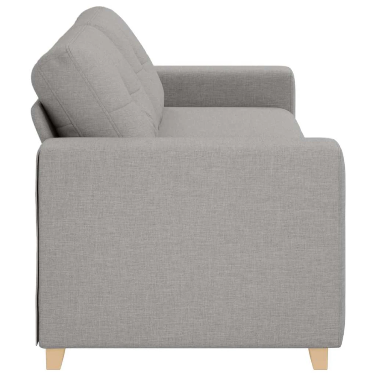 vidaXL VidaXL 3 Seater Sofa 180 cm Cloud Grey Fabric Living Room - Sofa