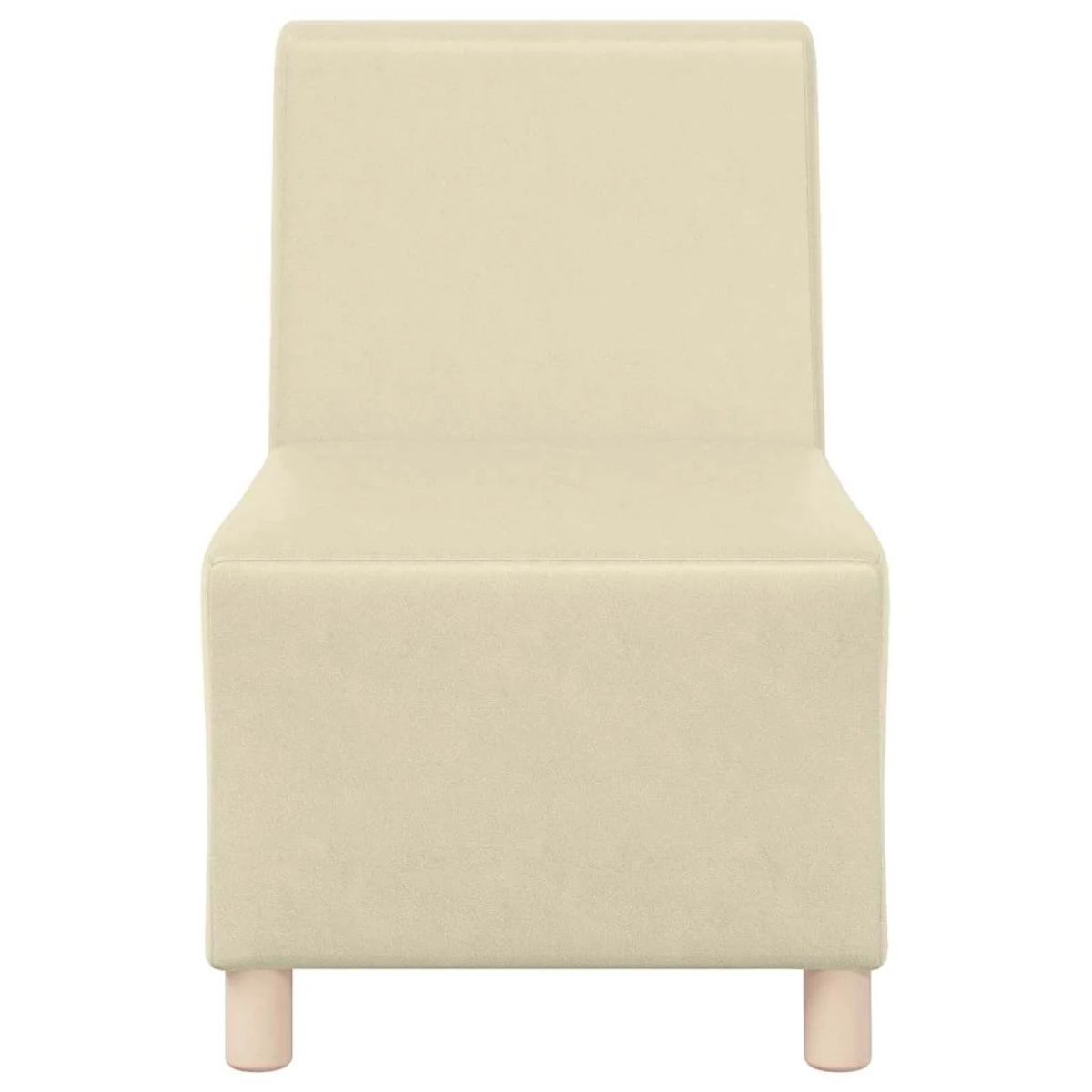 vidaXL VidaXL Modular Sofa 55x74x82 Cream Faux Leather Living Room - Sofa