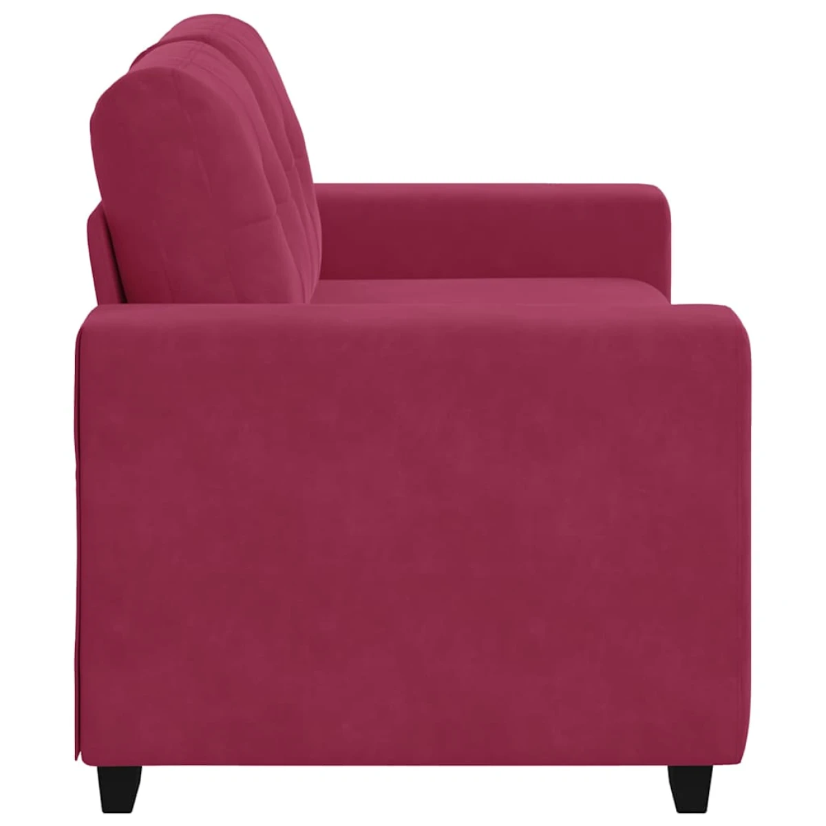 VidaXL Loveseat Sofa Velvet Wine Red For Living Room by vidaXL