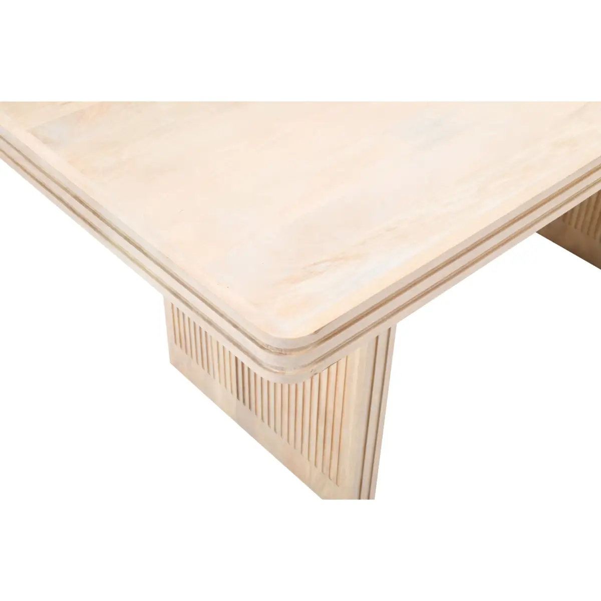 Indian Hub Hudson Carved Mango Wood Dining Table 6 Seater - Dining Table