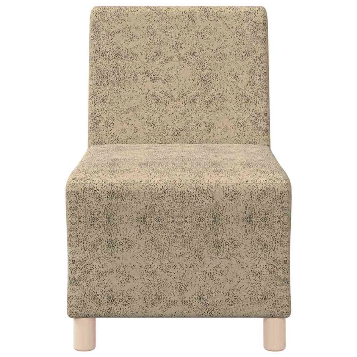 VidaXL Sofa Chair 55x74x82 Cm Faux Suede Armless Home by vidaXL