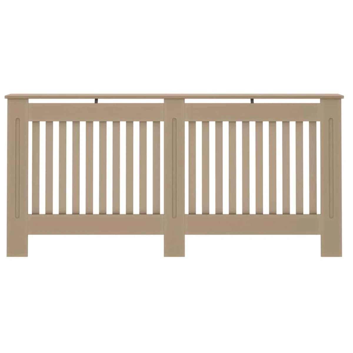 VidaXL Radiator Cover Set 2 Pcs Brown 172 x 19 x 81.5 Cm Engineered Wood Modern Living Room by vidaXL