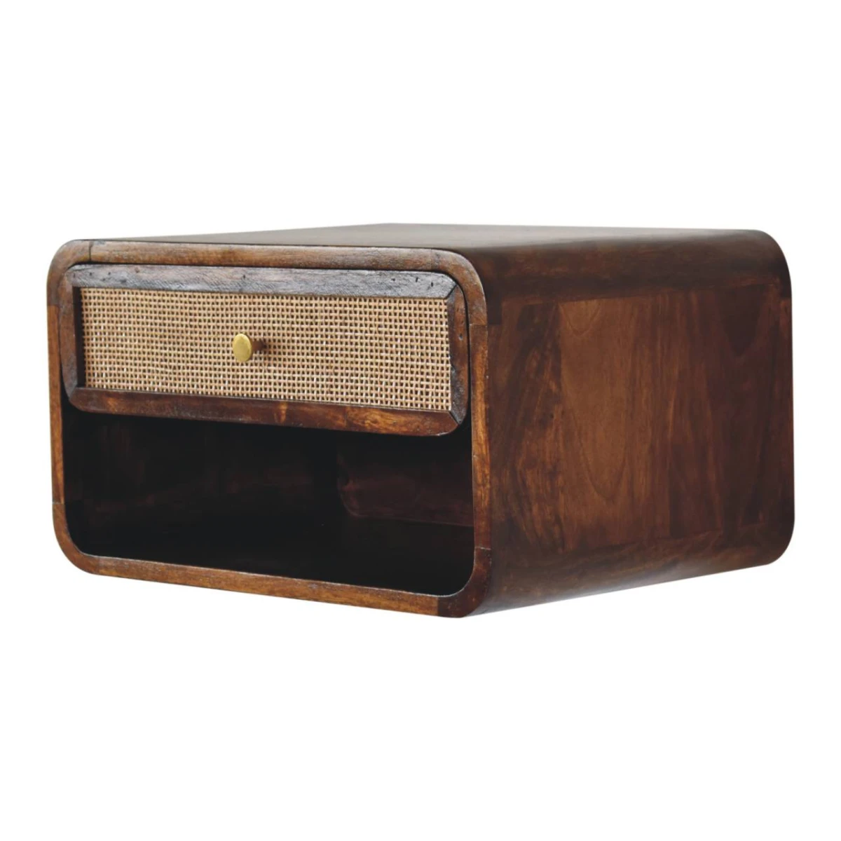 Artisan Furniture Artisan Bedside Cabinet 3-Drawer Woven Front - Bedside Table