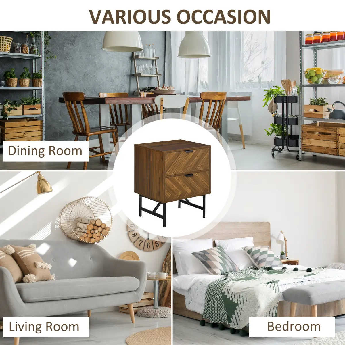 N/A Bedside Tables - Bedside Table